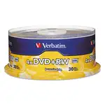 DVD+RW Rewritable Disc, 4.7 GB, 4x, Spindle, Silver, 30/Pack