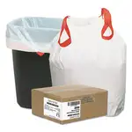Heavy-Duty Trash Bags, 13 gal, 0.9 mil, 24.5" x 27.38", White, 50 Bags/Roll, 4 Rolls/Box