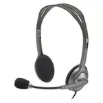 H111 Binaural Over The Head Headset, Black/Silver