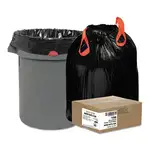 Heavy-Duty Trash Bags, 33 gal, 1.2 mil, 33.5" x 38", Black, 25 Bags/Roll, 6 Rolls/Box