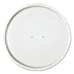 Paper Lids for Food Containers, For 16 oz Containers, Vented, 3.9" Diameter x 0.9"h, White, 25/Bag, 20 Bags/Carton
