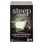 steep Tea, English Breakfast, 1.6 oz Tea Bag, 20/Box