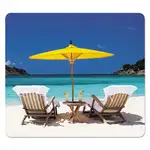 Recycled Mouse Pad, 9 x 8, Caribbean Beach Design