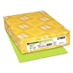 Color Cardstock, 65 lb Cover Weight, 8.5 x 11, Vulcan Green, 250/Pack
