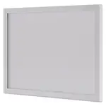 BL Series Frosted Glass Modesty Panel, 39.5w x 0.13d x 27.25h, Silver/Frosted
