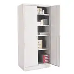 78" High Deluxe Cabinet, 36w x 24d x 78h, Light Gray