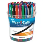 Point Guard Flair Felt Tip Porous Point Pen, Stick, Bold 1.4 mm, Assorted Ink and Barrel Colors, 48/Pack