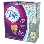 Ultra Soft Facial Tissue, 2-Ply, White, 56 Sheets/Box, 4 Boxes/Pack