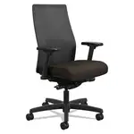 Ignition 2.0 4-Way Stretch Mid-Back Mesh Task Chair, Adjustable Lumbar Support, Espresso Seat, Black Back/Base