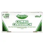Crayon and Ultra-Clean Washable Marker Classpack, 8 Colors, 128 Each Crayons/Markers, 256/Box