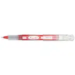 Finito! Porous Point Pen, Stick, Extra-Fine 0.4 mm, Red Ink, Red/Silver/Clear Barrel