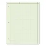 Engineering Computation Pads, Cross-Section Quadrille Rule (5 sq/in, 1 sq/in), Green Cover, 100 Green-Tint 8.5 x 11 Sheets