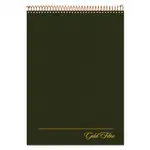 Gold Fibre Wirebound Project Notes Pad, Project-Management Format, Green Cover, 70 White 8.5 x 11.75 Sheets