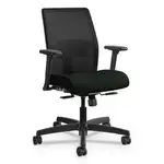 Ignition 2.0 4-Way Stretch Low-Back Mesh Task Chair, Supports Up to 300 lb, 17" to 21" Seat Height, Black
