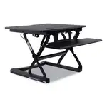 AdaptivErgo Two-Tier Sit-Stand Lifting Workstation, 26.75" x 31" x 5.88" to 19.63", Black