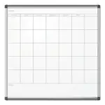 PINIT Magnetic Dry Erase Undated One Month Calendar, 35 x 35, White