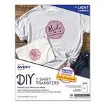 Fabric Transfers, 8.5 x 11, White, 12/Pack