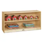Adjustable Mobile Straight-Shelves, Toddler, 48w x 15d x 24.5h, Birch