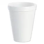 Foam Drink Cups, 12 oz, White, 25/Bag, 40 Bags/Carton