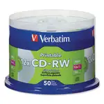 CD-RW DataLifePlus Printable Rewritable Disc, 700 MB/80 min, 12x, Spindle, Silver, 50/Pack