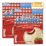 UNCRUSTABLES Soft Bread Sandwiches, Strawberry Jam, 2 oz, 10/Box, 2 Boxes/Carton, Ships in 1-3 Business Days