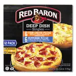 Deep Dish Pizza Singles Variety Pack, Four Cheese/Pepperoni, 5.5 oz Pack, 12 Packs/Carton, Ships in 1-3 Business Days