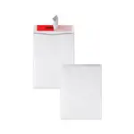 Tamper-Indicating Mailers Made with Tyvek, #10 1/2, Flip-Stik Flap, Redi-Strip Adhesive Closure, 9 x 12, White, 100/Box