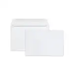Open-Side Booklet Envelope, #6 1/2, Hub Flap, Gummed Closure, 6 x 9, White, 100/Box