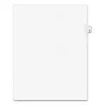 Preprinted Legal Exhibit Side Tab Index Dividers, Avery Style, 10-Tab, 6, 11 x 8.5, White, 25/Pack