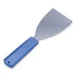 Putty Knife, 3" Wide, Stainless Steel Blade, Blue Polypropylene Handle