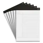 Notepads, Project-Management Format, 50 White 8.5 x 11.75 Sheets, 6/Pack
