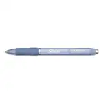 S-Gel Fashion Barrel Gel Pen, Retractable, Medium 0.7 mm, Black Ink, Frost Blue Barrel, Dozen