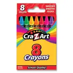 Crayons, 8 Assorted Colors, 8/Pack