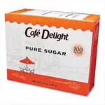 Pure Sugar Packets, 0.10 oz Packet, 100 Packets/Box