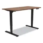 Essentials Electric Sit-Stand Desk, 55.1" x 27.5" x 25.9" to 51.5", Espresso/Black