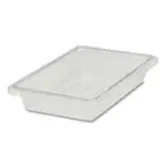 Food/Tote Boxes, 5 gal, 12 x 18 x 9, Clear, Plastic