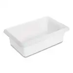 Food/Tote Boxes, 3.5 gal, 18 x 12 x 6, White, Plastic
