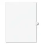 Preprinted Legal Exhibit Side Tab Index Dividers, Avery Style, 10-Tab, 14, 11 x 8.5, White, 25/Pack
