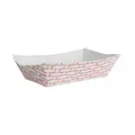 Paper Food Baskets, 5 lb Capacity, Red/White, 500/Carton