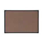 Tech Cork Board, 36 x 24, Brown Surface, Black Plastic Frame