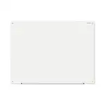 Frameless Glass Marker Board, 48 x 36, White Surface