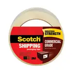 3750 Commercial Grade Packaging Tape, 3" Core, 1.88" x 54.6 yds, Clear