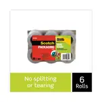 Sure Start Packaging Tape for DP1000 Dispensers, 1.5" Core, 1.88" x 75 ft, Clear, 6/Pack