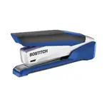 InPower One-Finger 3-in-1 Desktop Stapler with Antimicrobial Protection, 28-Sheet Capacity, Blue/Silver