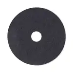 Stripping Floor Pads, 18" Diameter, Black, 5/Carton