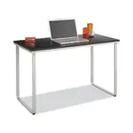 Steel Desk, 47.25" x 24" x 28.75", Black/Silver