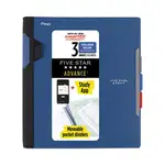Advance Wirebound Notebook, Six Pockets, 3-Subject, Medium/College Rule, Randomly Assorted Cover Color, (150) 11 x 8.5 Sheets