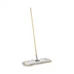 Cotton Dry Mopping Kit, 24 x 5 Natural Cotton Head, 60" Natural Wood Handle