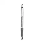 S-Gel Premium Metal Barrel Gel Pen, Retractable, Medium 0.7 mm, Black Ink, Black Barrel, 2/Pack