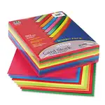 Array Card Stock, 65 lb Cover Weight, 8.5 x 11, Assorted Lively Colors, 250/Pack